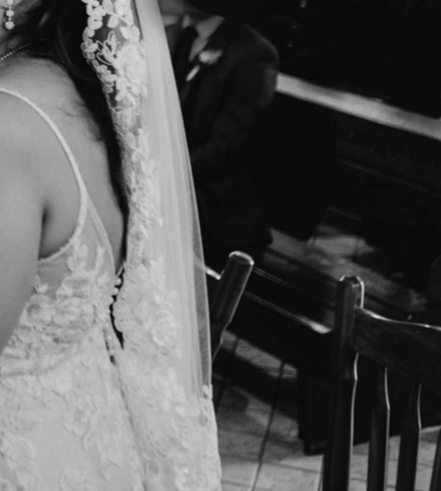 Wedding Veil-White, Lace! Hand made!